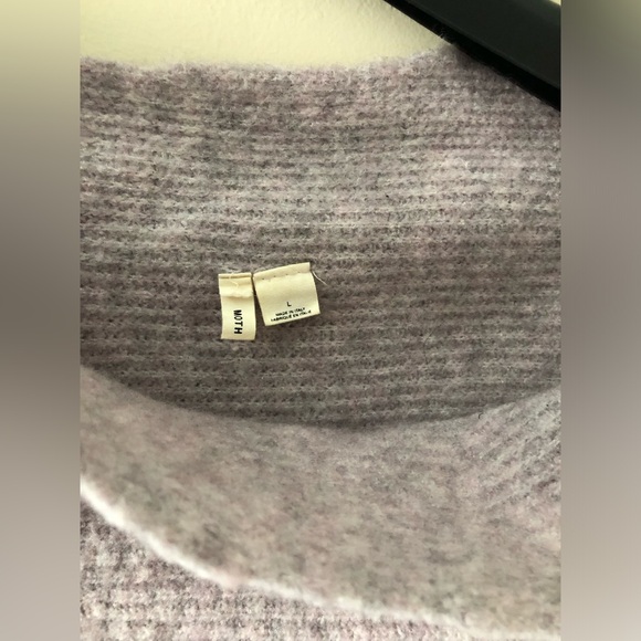 Moth (Anthropologie) - Asymmetrical Cowl Neck / Off Shoulder Sweater - L - Picture 5 of 8